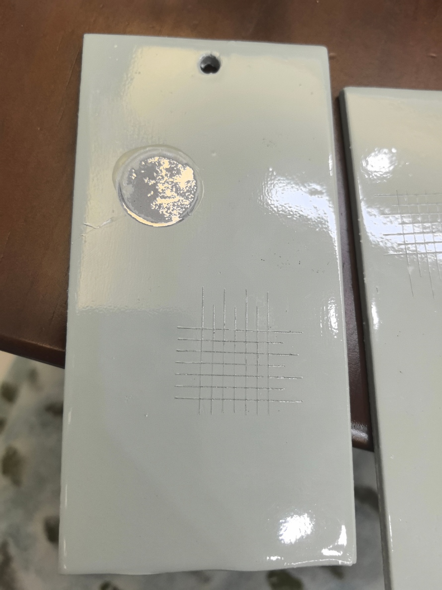 弘方涂料科技样板附着力测试